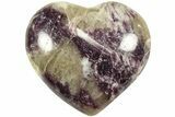 Sparkly, Purple Lepidolite Heart - Madagascar #210495-1